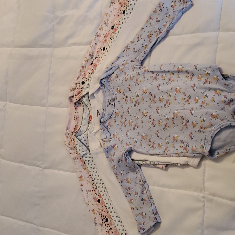 Carter's long-sleeved onesies 5Pk 18Months